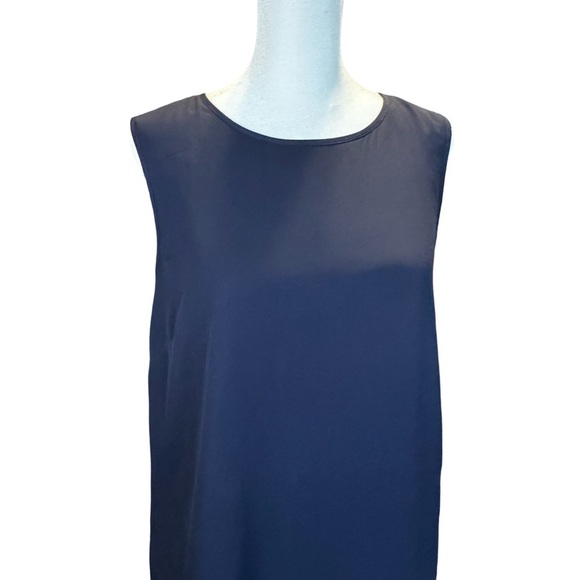 Navy Sleeveless Blouse Sz XS - Picture 1 of 12